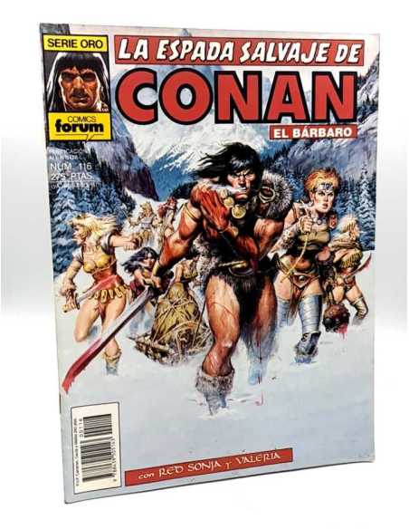 CASI EXCELENTE ESTADO PRIMERA EDICION LA ESPADA SALVAJE DE CONAN 116 SERIE ORO FORUM COMICS GRAPA