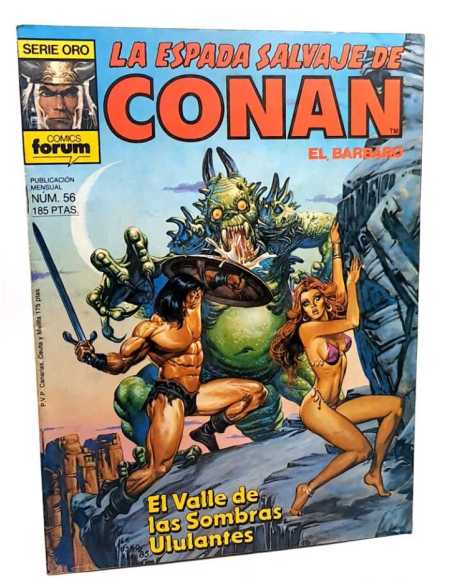 CASI EXCELENTE ESTADO PRIMERA EDICION LA ESPADA SALVAJE DE CONAN 56 SERIE ORO FORUM COMICS GRAPA