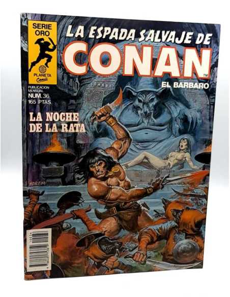 CASI EXCELENTE ESTADO PRIMERA EDICION LA ESPADA SALVAJE DE CONAN 36 SERIE ORO FORUM COMICS GRAPA