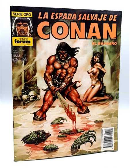 MUY BUEN ESTADO PRIMERA EDICION LA ESPADA SALVAJE DE CONAN 114 SERIE ORO FORUM COMICS GRAPA