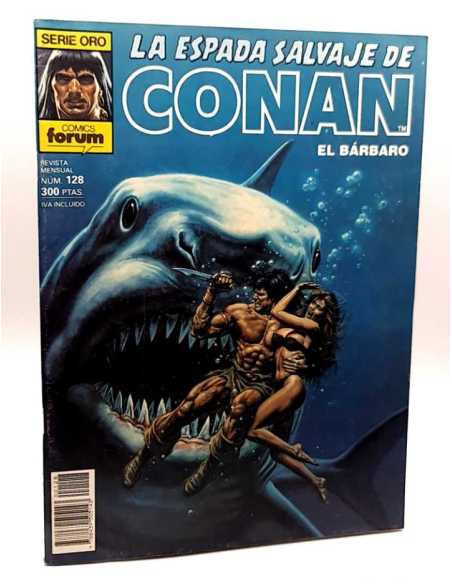 MUY BUEN ESTADO PRIMERA EDICION LA ESPADA SALVAJE DE CONAN 128 SERIE ORO FORUM COMICS GRAPA