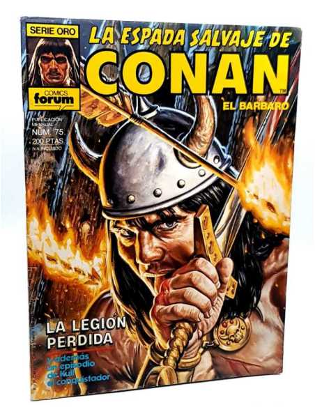 MUY BUEN ESTADO PRIMERA EDICION LA ESPADA SALVAJE DE CONAN 75 SERIE ORO FORUM COMICS GRAPA