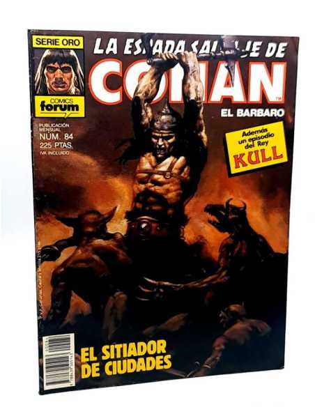 MUY BUEN ESTADO PRIMERA EDICION LA ESPADA SALVAJE DE CONAN 84 SERIE ORO FORUM COMICS GRAPA