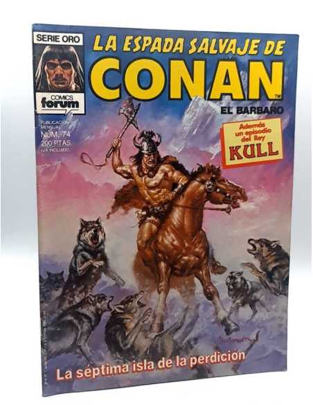 MUY BUEN ESTADO PRIMERA EDICION LA ESPADA SALVAJE DE CONAN 74 SERIE ORO FORUM COMICS GRAPA