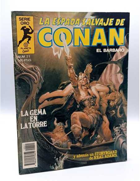 MUY BUEN ESTADO PRIMERA EDICION LA ESPADA SALVAJE DE CONAN 21 SERIE ORO FORUM COMICS GRAPA