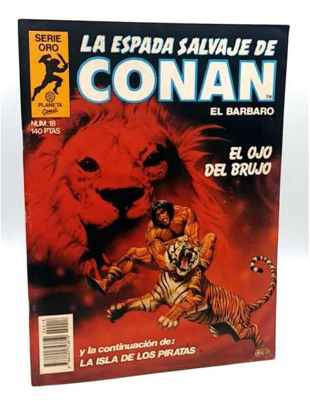 MUY BUEN ESTADO PRIMERA EDICION LA ESPADA SALVAJE DE CONAN 18 SERIE ORO FORUM COMICS GRAPA