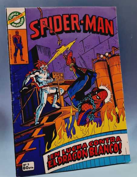 BUEN ESTADO SPIDERMAN 5 EN LUCHA CONTRA EL DRAGÓN BLANCO GRAPA SPIDER-MAN COMICS BRUGUERA