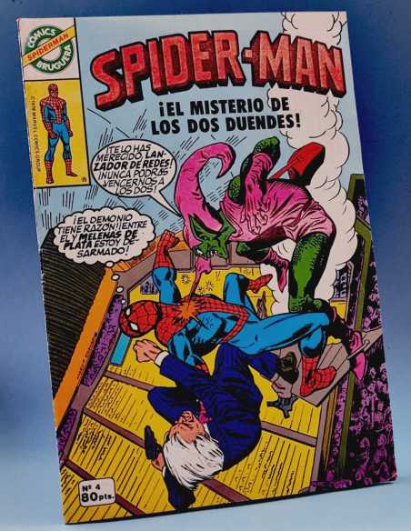 BUEN ESTADO SPIDERMAN 4 EL MISTERIO DE LOS DOS DUENDES GRAPA SPIDER-MAN COMICS BRUGUERA