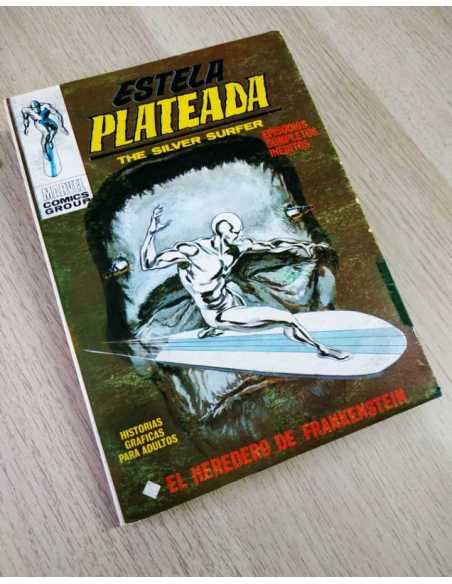 BUEN ESTADO ESTELA PLATEADA 7 LIGERO SIGNO HUMEDAD VERTICE TACO