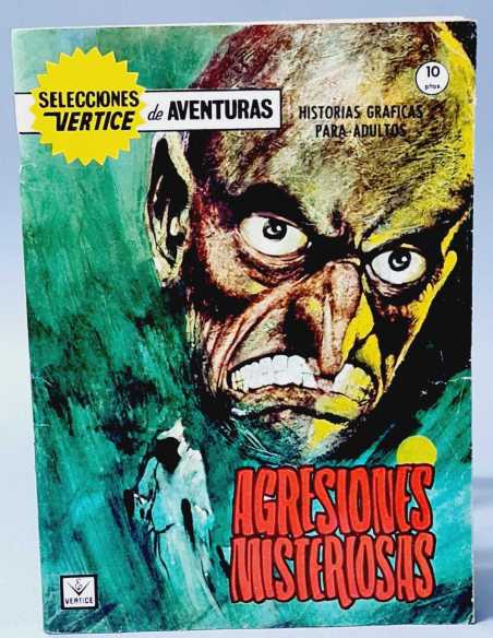 EXCELENTE ESTADO SELECCIONES VERTICE 6 AGRESIONES MISTERIOSAS GRAPA EDICIONES VERTICE