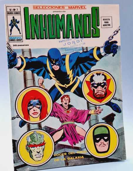 MUY BUEN ESTADO SELECCIONES MARVEL 3 INHUMANOS SELLO GRAPA EDICIONES VERTICE