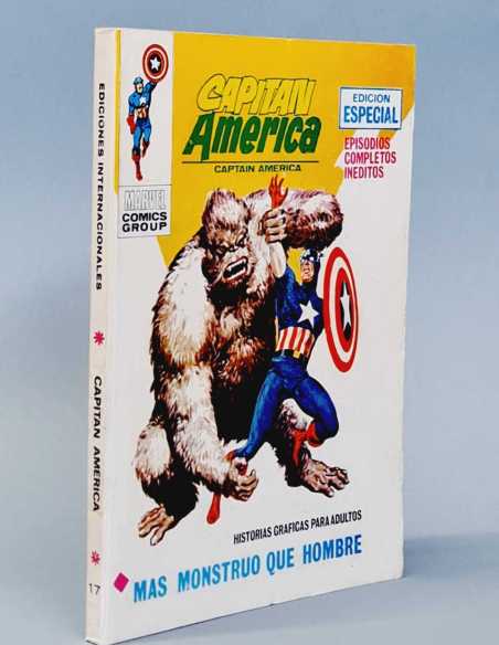 EXCELENTE ESTADO CAPITAN AMERICA 17 MAS MONSTRUO DE HOMBRE TACO EDICIONES VERTICE