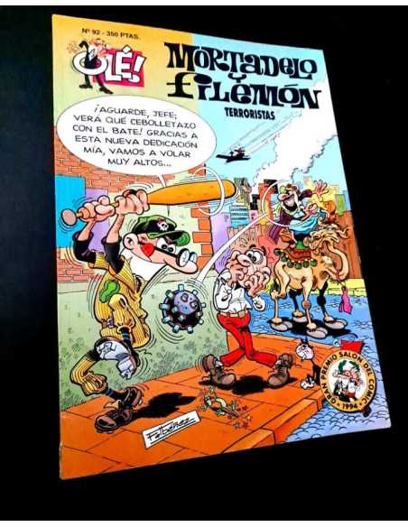 MUY BUEN ESTADO 1° PRIMERA EDICION MORTADELO Y FILEMON 92 EDICIONES B OLE