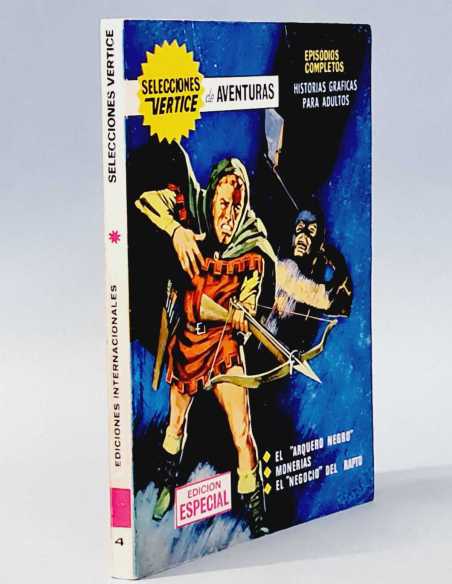 EXCELENTE ESTADO SELECCIONES VERTICE 4 EL ARQUERO NEGRO TACO EDICIONES VERTICE