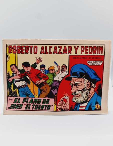 EXCELENTE ESTADO ROBERTO ALCAZAR Y PEDRIN 640 EL PLANO DE JOHN EL TUERTO VALENCIANA APAISADO