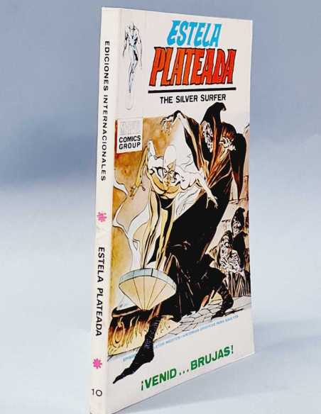 CASI EXCELENTE ESTELA PLATEADA 10 VENID BRUJAS TACO CUERDA CANTO VERTICE