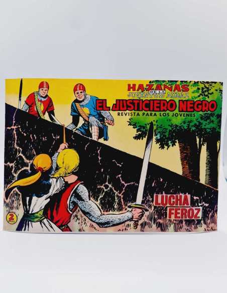 EXCELENTE ESTADO EL JUSTICIERO NEGRO 19 LUCHA FEROZ VALENCIANA APAISADO ORIGINAL