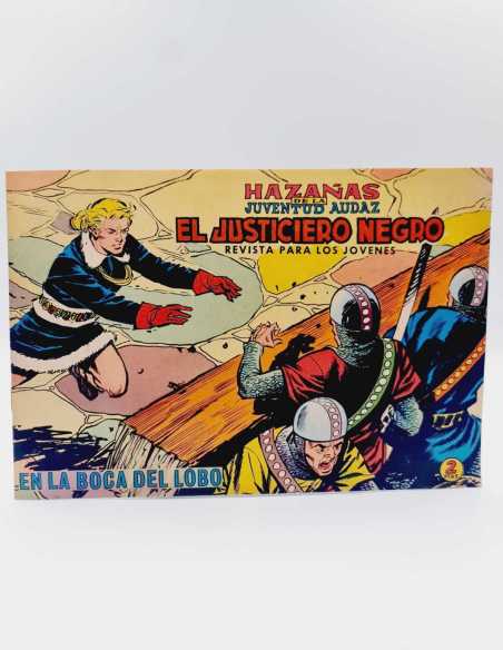 EXCELENTE ESTADO EL JUSTICIERO NEGRO 21 EN LA BOCA DEL LOBO VALENCIANA APAISADO ORIGINAL