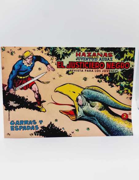 EXCELENTE ESTADO EL JUSTICIERO NEGRO 11 GARRAS Y ESPADAS VALENCIANA APAISADO ORIGINAL