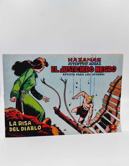 EXCELENTE ESTADO EL JUSTICIERO NEGRO 15 LA RISA DEL DIABLO VALENCIANA APAISADO ORIGINAL