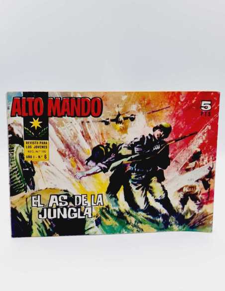 MUY BUEN ESTADO ALTO MANDO 6 EL AS DE LA JUNGLA IBERO MUNDIAL APAISADO ORIGINAL