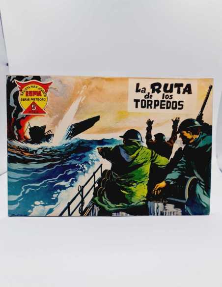 CASI EXCELENTE ESTADO ESPIA SERIE METEORO 18 LA RUTA DE LOS TORPEDOS MAGA APAISADO ORIGINAL