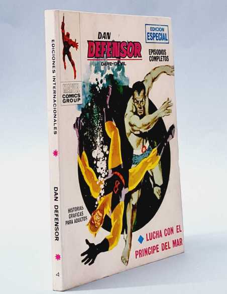 MUY BUEN ESTADO DAN DEFENSOR 4 LUCHA CON EL PRÍNCIPE DEL MAR TACO EDICIONES MARVEL VERTICE