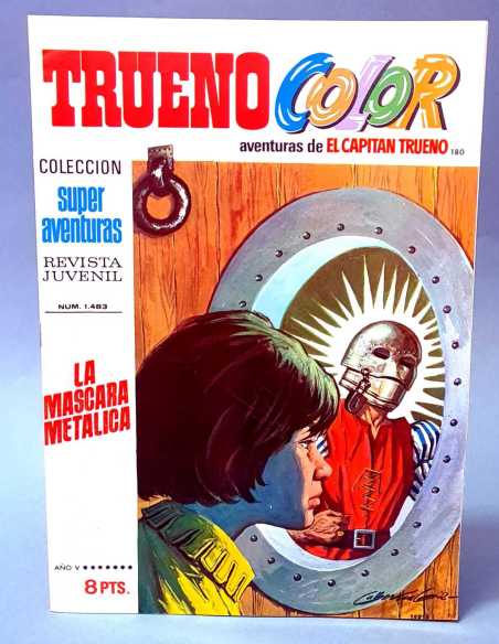 DE KIOSCO EL CAPITAN TRUENO COLOR 180 LA MASCARA METALICA 1483 GRAPA BRUGUERA