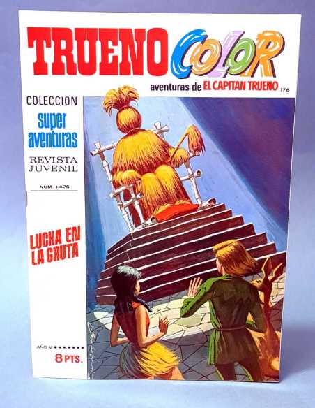 DE KIOSCO EL CAPITAN TRUENO COLOR 176 LUCHA EN LA GRUTA 1475 GRAPA BRUGUERA