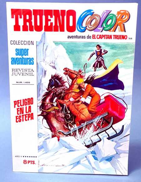 DE KIOSCO EL CAPITAN TRUENO COLOR 166 PELIGRO EN LA ESTEPA 1455 GRAPA BRUGUERA