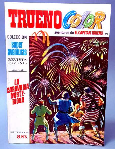 DE KIOSCO EL CAPITAN TRUENO COLOR 170 LA CARAVANA MISTERIOSA 1463 GRAPA BRUGUERA