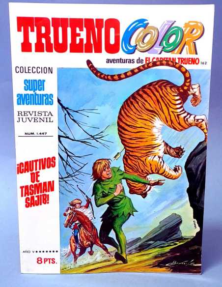 DE KIOSCO EL CAPITAN TRUENO COLOR 162 CAUTIVOS DE TASMAN SAJIB 1447 GRAPA BRUGUERA