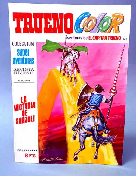 DE KIOSCO EL CAPITAN TRUENO COLOR 164 LA VICTORIA DE SARJOLI 1451 GRAPA BRUGUERA