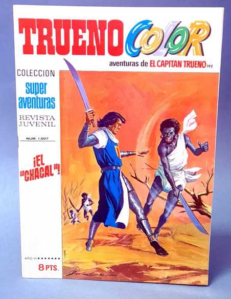 DE KIOSCO EL CAPITAN TRUENO COLOR 192 EL CHACAL 1507 GRAPA BRUGUERA