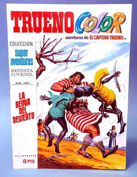 DE KIOSCO EL CAPITAN TRUENO COLOR 191 LA REINA DEL DESIERTO 1505 GRAPA BRUGUERA