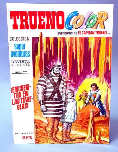 DE KIOSCO EL CAPITAN TRUENO COLOR 156 ENCUENTRO EN LAS TINIEBLAS 1435 GRAPA BRUGUERA