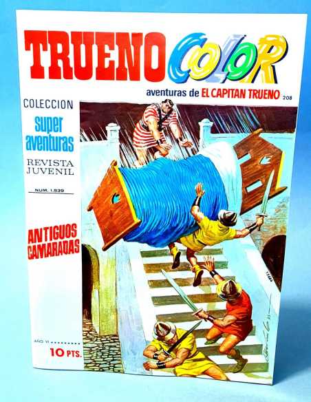 DE KIOSCO EL CAPITAN TRUENO COLOR 208 ANTIGUOS CAMARADAS 1539 GRAPA BRUGUERA