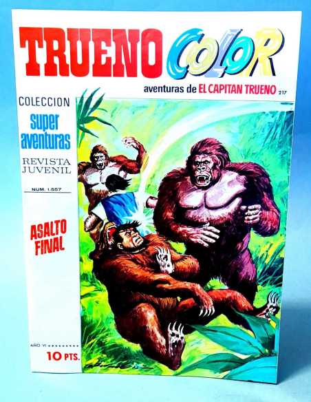 DE KIOSCO EL CAPITAN TRUENO COLOR 217 ASALTO FINAL 1557 GRAPA BRUGUERA