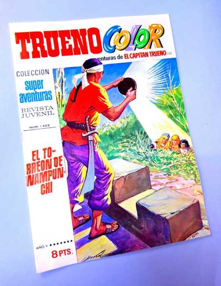 DE KIOSCO EL CAPITAN TRUENO COLOR 150 EL TORREON DE WAMPUNCHI 1423 GRAPA BRUGUERA