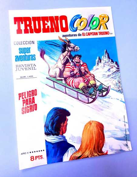 DE KIOSCO EL CAPITAN TRUENO COLOR 151 PELIGRO PARA SIGRID 1425 GRAPA BRUGUERA