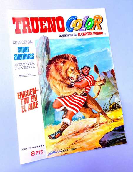 DE KIOSCO EL CAPITAN TRUENO COLOR 145 ENCUENTRO EN EL AIRE 1413 GRAPA BRUGUERA
