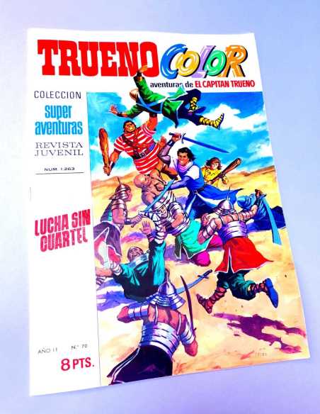 DE KIOSCO EL CAPITAN TRUENO COLOR 70 LUCHA SIN CUARTEL 1263 GRAPA BRUGUERA