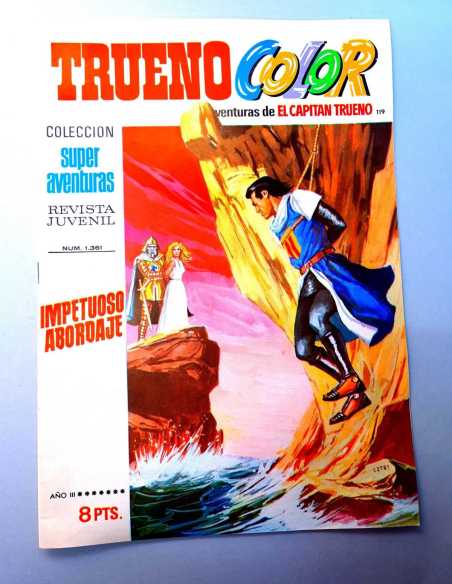 DE KIOSCO EL CAPITAN TRUENO COLOR 119 IMPETUOSO ABORDAJE 1361 GRAPA BRUGUERA