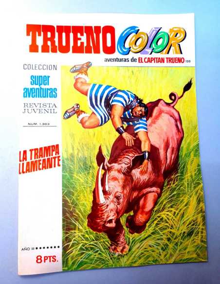 DE KIOSCO EL CAPITAN TRUENO COLOR 120 LA TRAMPA LLAMEANTE 1363 GRAPA BRUGUERA