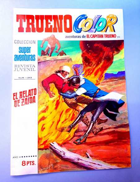 DE KIOSCO EL CAPITAN TRUENO COLOR 110 EL RELATO DE ZAIDA 1343 GRAPA BRUGUERA