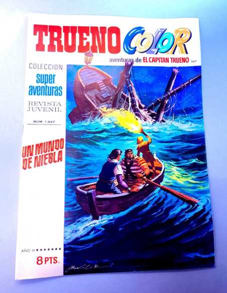 DE KIOSCO EL CAPITAN TRUENO COLOR 107 UN MUNDO DE NIEBLA 1337 GRAPA BRUGUERA