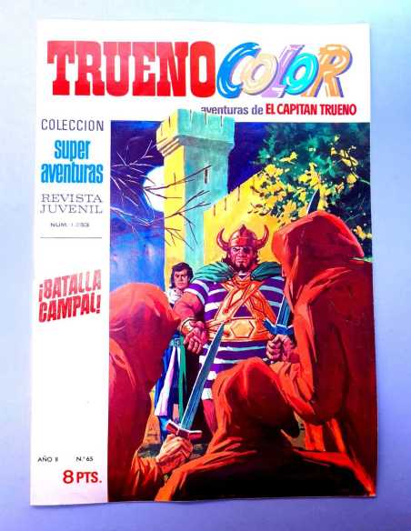 DE KIOSCO EL CAPITAN TRUENO COLOR 65 BATALLA CAMPAL 1253 GRAPA BRUGUERA