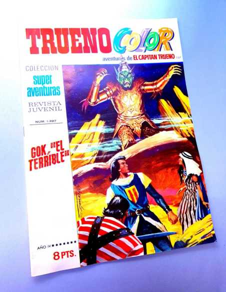 DE KIOSCO EL CAPITAN TRUENO COLOR 137 GOK EL TERRIBLE 1397 GRAPA BRUGUERA