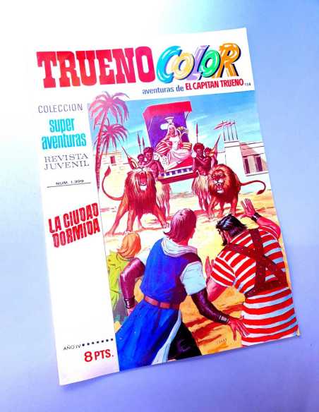 DE KIOSCO EL CAPITAN TRUENO COLOR 138 LA CIUDAD DORMIDA 1399 GRAPA BRUGUERA