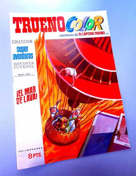 DE KIOSCO EL CAPITAN TRUENO COLOR 139 EL MAR DE LAVA 1401 GRAPA BRUGUERA